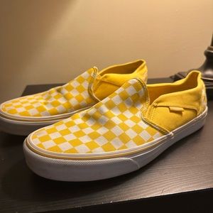 Yellow/White Vans - size 11